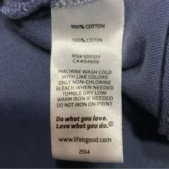 Life Is Good The Art of Optimism Short-Sleeved V-Neck Crusher Tee Size XL - Picture 5 of 6